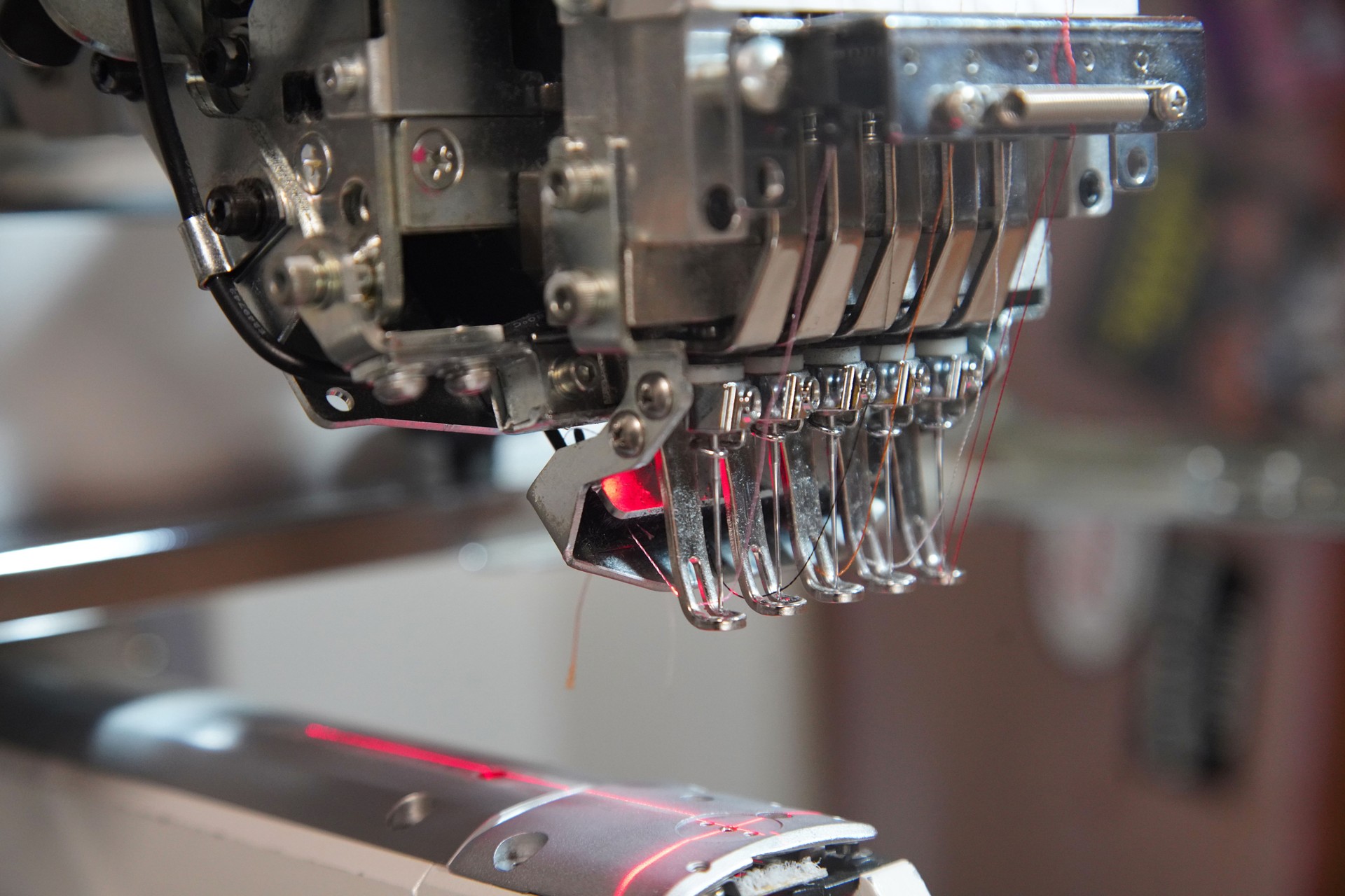 Embroidery using an electric embroidery machine